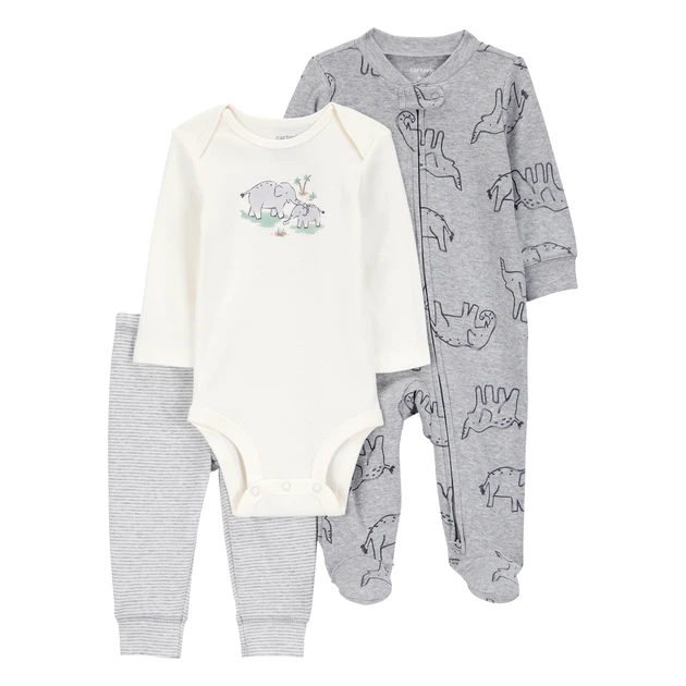 Комплект Carter's 3в1 боді, чоловічок, штани для хлопчика 69-72 см (1S992010_9M) - Фото 1 Комплект Carter's 3в1 боді, чоловічок, штани для хлопчика 69-72 см (1S992010_9M) - зображення 1
