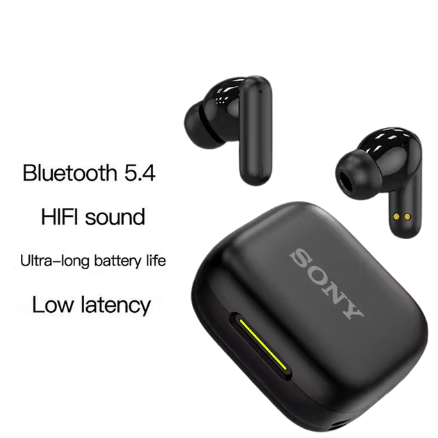 Бездротові навушники Sony TWS Bluetooth, стильні навушники в кейсі із сенсорним керуванням Black - Фото 5 Бездротові навушники Sony TWS Bluetooth, стильні навушники в кейсі із сенсорним керуванням Black - зображення 5