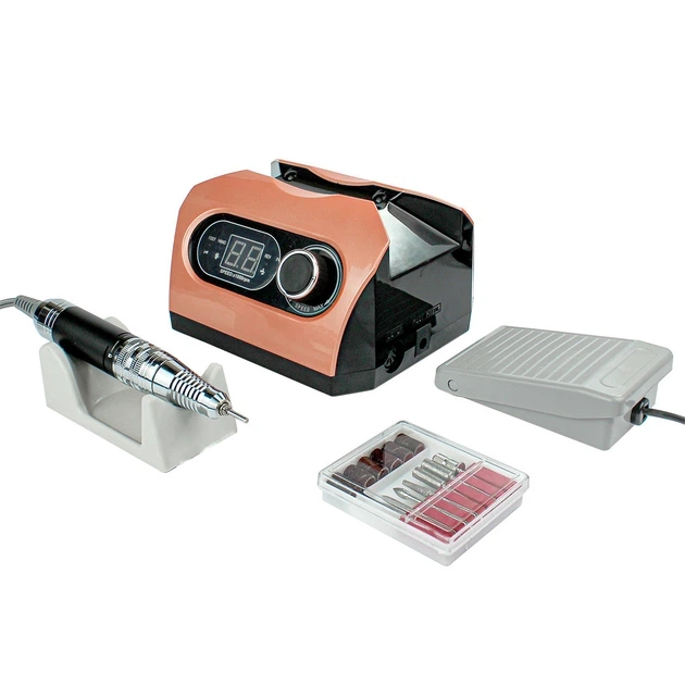 Фрезер машинка для маникюра и педикюра Nail Drill ZS-717 оранж 45000 об/мин (аппаратный маникюр для ногтей) - изображение 2