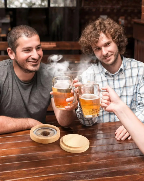 Набір для копчення напоїв Bartending Premium (смокер для віскі, бурбона) 6 видів тріски + камені для віскі + турбо-запальничка у подарунковій коробці - изображение 20