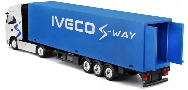 Металева модель автомобіля Bburago Street Fire Haulers Iveco S-Way 1:43 31469 (4893993314690) - зображення 4