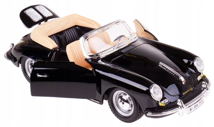 Металева модель автомобіля Bburago Porsche 356B Cabrio 1961 1:24 22078 (4893993220786) - зображення 2
