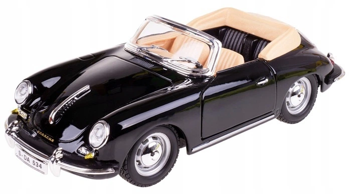 Металева модель автомобіля Bburago Porsche 356B Cabrio 1961 1:24 22078 (4893993220786) - зображення 3