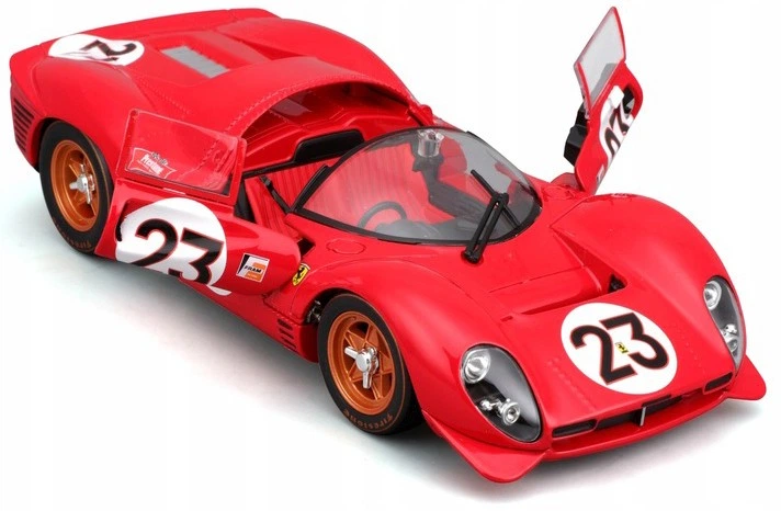 Металева модель автомобіля Bburago Ferrari Race Kit-330 Daytona 1:24 26584 (4893993265848) - зображення 3