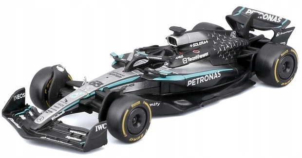 Металева модель автомобіля Bburago Formula Mercedes AMG G. Russell 1:43 38237_63 (4893993382378) - зображення 4