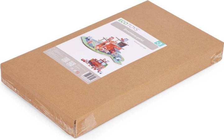 Drewniany zestaw do zabawy EcoToys Garaż straży pożarnej 2 w 1 1089 (5905817007004) - obraz 8
