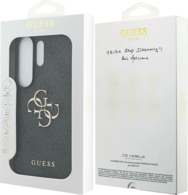 Etui plecki Guess 4G Big Metal Logo do Samsung Galaxy S26 Ultra Black (3666339613716) - obraz 8