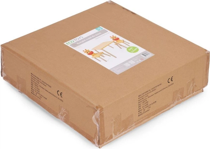 Zestaw mebli dla dzieci EcoToys stolik 2 krzesła Żyrafa 6162 (5905817007035) - obraz 9