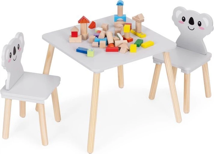 Набір меблів для дітей EcoToys столик 2 стільці Коала 6163 (5905817007042) - зображення 4