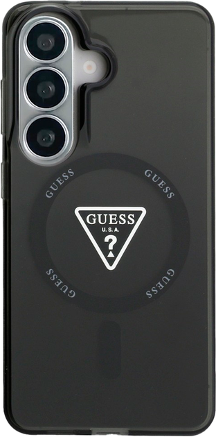 Etui Guess IML Gradient Triangle MagSafe do Samsung Galaxy S26 Black (3666339613631) - obraz 3