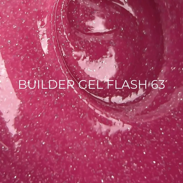 EDLEN Builder Gel Flash Світловідбиваючий гель №63, 15 мл - изображение 2