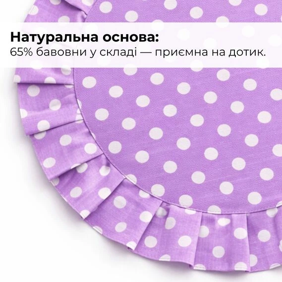 Набор салфеток 2 шт с оборкой IDEIA, 30 см, хлопок, для дома, кафе, для сервировки стола лаванда - Фото 3 Набор салфеток 2 шт с оборкой IDEIA, 30 см, хлопок, для дома, кафе, для сервировки стола лаванда - изображение 3