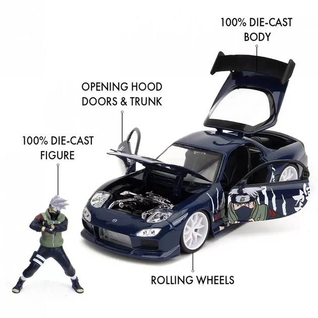 Автомодель Jada Mazda RX-7 з фiгyркою Какаши 1:24 (253255085) - зображення 4