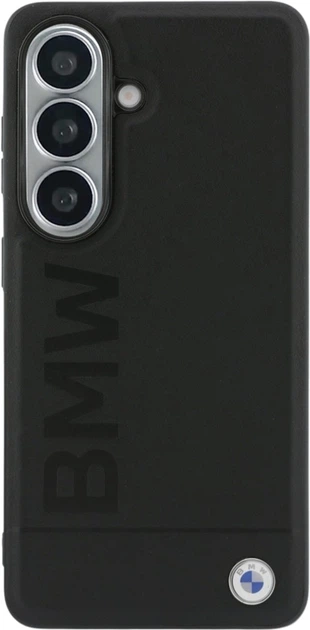 Etui BMW IML Leather Hot Stamp MagSafe do Samsung Galaxy S26+ Black (BMHMS26M25SLLBK) - obraz 3