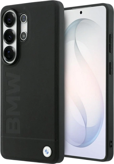 Etui BMW IML Leather Hot Stamp MagSafe do Samsung Galaxy S26 Ultra Black (BMHMS26L25SLLBK) - obraz 1