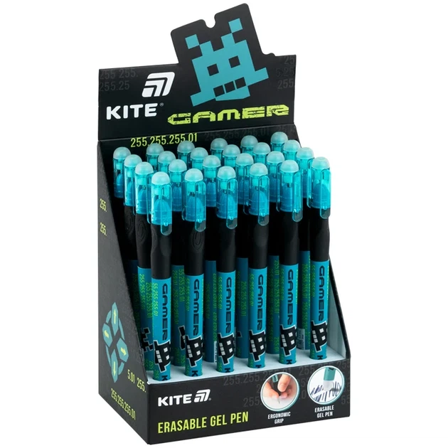 Ручка гелева "пиши-стирай" Kite Smart Next Level синя (K26-098-2) - изображение 2