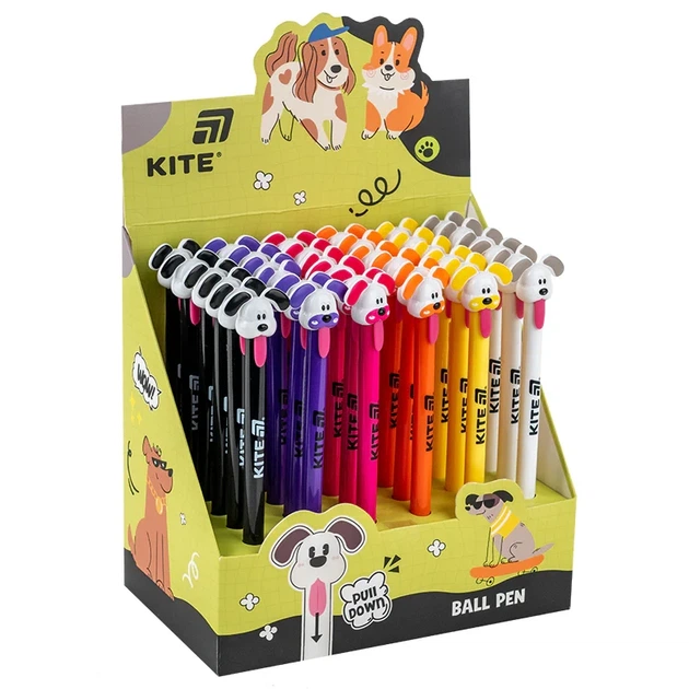 Ручка кулькова автоматична Little puppy синя (K25-028-2) - зображення 7