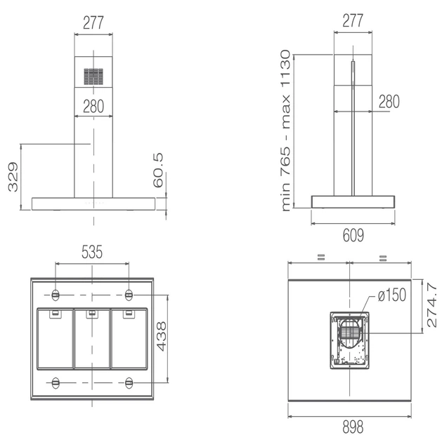Витяжка Elica JOY ISLAND BLIX/A/90X60 - Фото 7 Витяжка Elica JOY ISLAND BLIX/A/90X60 - изображение 7