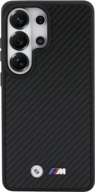 Etui BMW M Kevlar Logo MagSafe do Samsung Galaxy S26 Ultra Black (BMHMS26L24CFMMK) - obraz 3