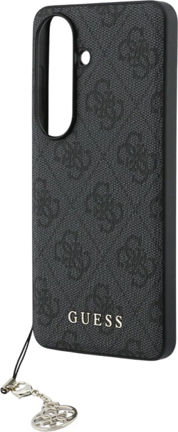 Etui plecki Guess 4G Classic Logo Charm MagSafe do Samsung Galaxy S26 Black (3666339613969) - obraz 5