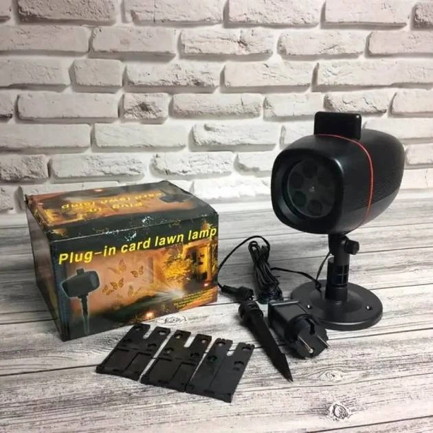 Лазерный проектор праздничный новогодний с реверсивными картинками 360° слайдер для комнаты офиса улицы IP65 (AA0393) - Фото 5 Лазерный проектор праздничный новогодний с реверсивными картинками 360° слайдер для комнаты офиса улицы IP65 (AA0393) - изображение 5