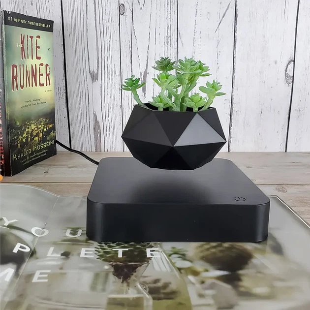 Магнітний левітаційний горщик для рослин HCNT Magnetic Levitating Pot M10-GW4 Black - зображення 5