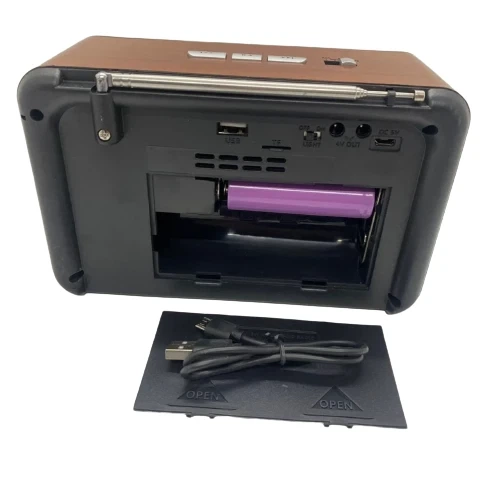 Портативный радиоприемник Everton RT-309 FM/AM/SW/Bluetooth/USB/фонарик - Фото 5 Портативный радиоприемник Everton RT-309 FM/AM/SW/Bluetooth/USB/фонарик - изображение 5