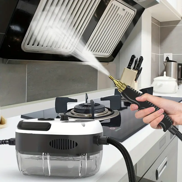 Портативный профессиональный ручной пароочиститель Steam Cleaner AH-SL-001, White - Фото 2 Портативный профессиональный ручной пароочиститель Steam Cleaner AH-SL-001, White - изображение 2