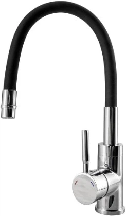 Кухонна мийка Kernau KGS A 50 1B1D Black Metallic з краном KWT ​​29 Elastic Black - зображення 2