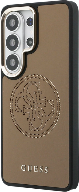 Etui Guess Perforated Logo MagSafe do Samsung Galaxy S26 Ultra Brown (3666339613112) - obraz 2