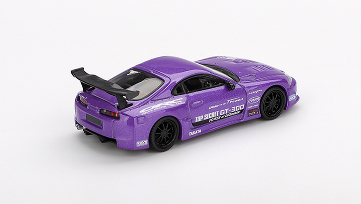 Машинка Premium MINI GT Toyota Supra (A80) GT-300 Top Secret 1:64 MGT01067-CH Purple - зображення 3