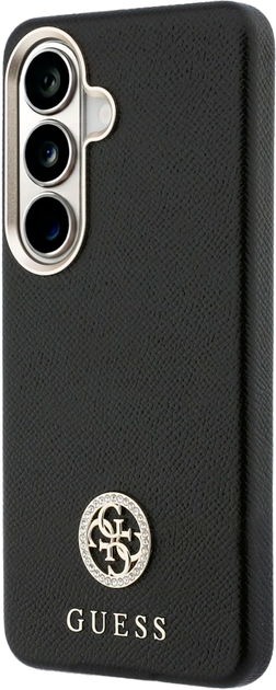 Панель Guess Rhinestone Round Logo MagSafe для Samsung Galaxy S26+ Black (3666339613402) - зображення 2