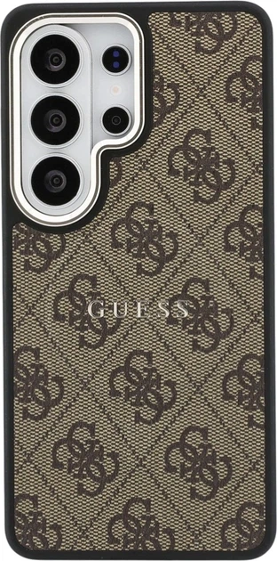 Etui plecki Guess 4G Embossed Ring MagSafe do Samsung Galaxy S26 Ultra Brown (3666339614119) - obraz 3