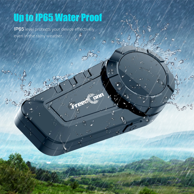 Мотогарнітура FreedConn KY Pro Bluetooth 5.0 для шолома мотоінтерком до 1000 м 6 райдерів IP65 - Фото 7 Мотогарнітура FreedConn KY Pro Bluetooth 5.0 для шолома мотоінтерком до 1000 м 6 райдерів IP65 - зображення 7