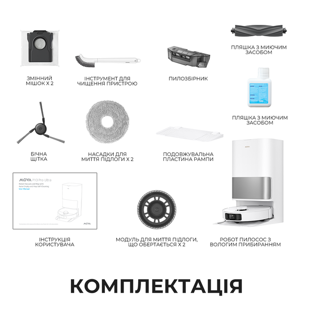 Робот пылесос MOVA P10 Pro Ultra-EU - изображение 12