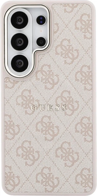 Etui plecki Guess 4G Embossed Ring MagSafe do Samsung Galaxy S26 Ultra Pink (3666339613266) - obraz 3