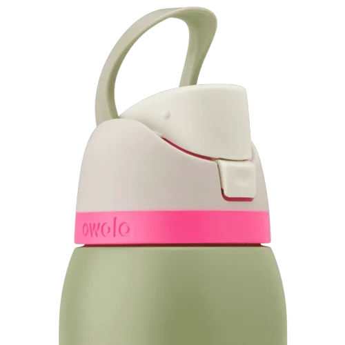 Термобутылка Owala FreeSip Sage Pink оливковая 710 мл из нержавеющей стали - изображение 3