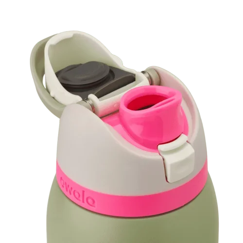 Термобутылка Owala FreeSip Sage Pink оливковая 710 мл из нержавеющей стали - изображение 4