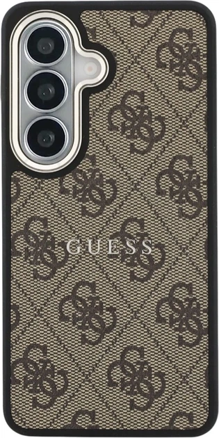 Панель Guess 4G Embossed Ring MagSafe для Samsung Galaxy S26 Plus Brown (3666339613198) - зображення 3