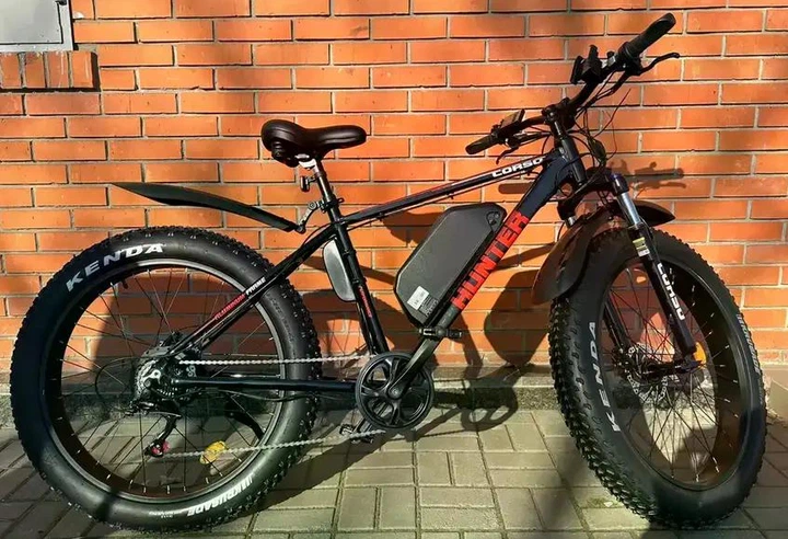 Електровелосипед Corso HUNTER 26 дюймів (750W, 48V, 20Ah) Чорно-Червоний - зображення 2