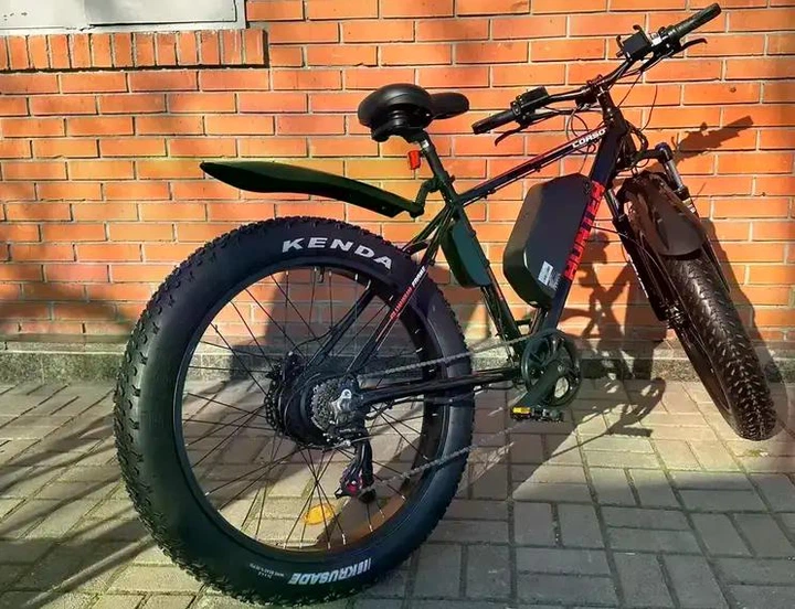 Електровелосипед Corso HUNTER 26 дюймів (750W, 48V, 20Ah) Чорно-Червоний - зображення 5