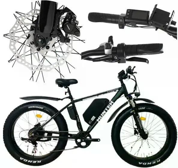 Электровелосипед Corso HUNTER 26 дюймов (500W, 48V, 15Ah) Черный - изображение 4