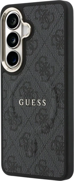Etui plecki Guess 4G Embossed Ring MagSafe do Samsung Galaxy S26 Plus Black (3666339613167) - obraz 2