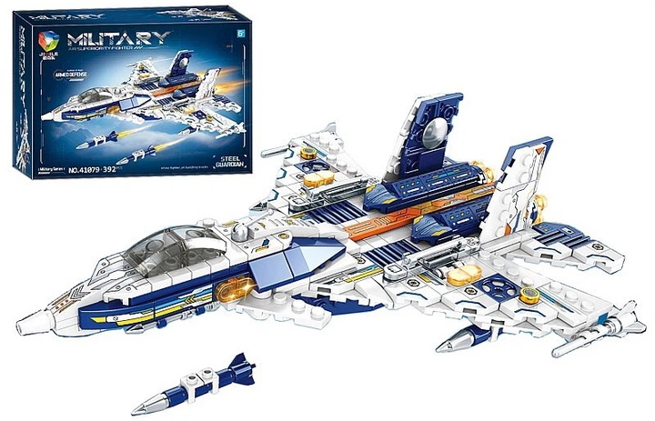 Klocki konstrukcyjne Adar samolot wojskowy 392 elementy 30734 (5901271630734) - obraz 2