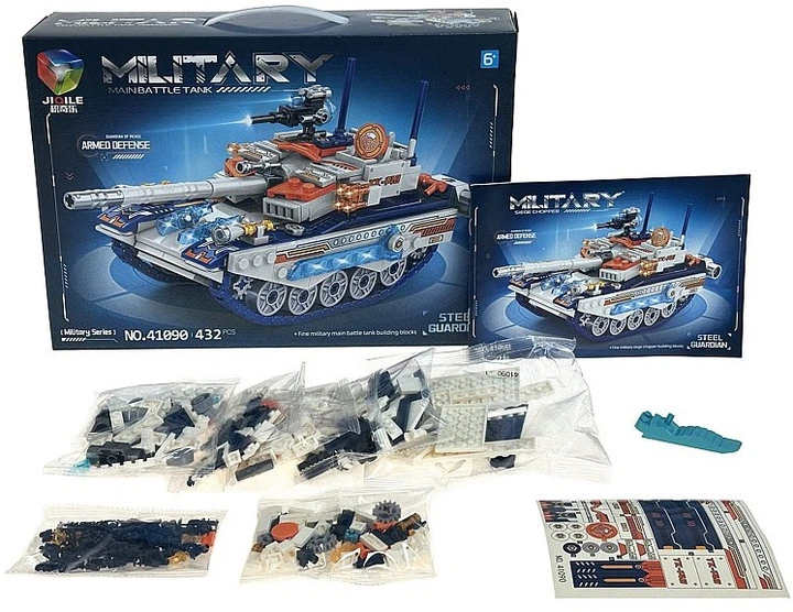 Klocki konstrukcyjne Adar czołg 432 elementy 30758 (5901271630758) - obraz 4
