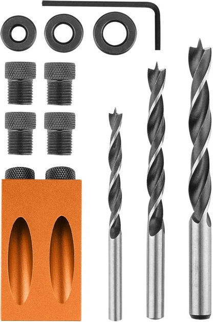 Zestaw do połączeń niewidocznych NEO Tools 14 elementów 60-270 (5906692014187) - obraz 2