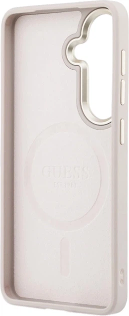 Etui plecki Guess 4G Embossed Ring MagSafe do Samsung Galaxy S26 Plus Pink (3666339613259) - obraz 7