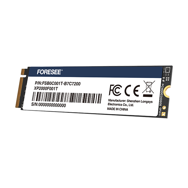SSD накопичувач M.2 PCI-E (2280) 1TB FORESEE (XP2000F001T) - Фото 2 SSD накопичувач M.2 PCI-E (2280) 1TB FORESEE (XP2000F001T) - зображення 2