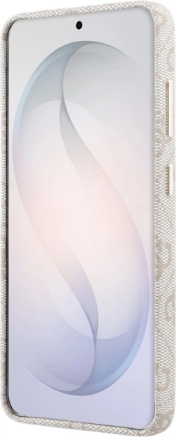 Etui plecki Guess 4G Rhinestone Round Logo MagSafe do Samsung Galaxy S26 Pink (3666339613365) - obraz 5