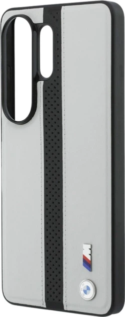 Etui BMW Perforated Stripe Logo MagSafe do Samsung Galaxy S26 Ultra Grey/Black (BMHMS26L25PCPSGK) - obraz 6